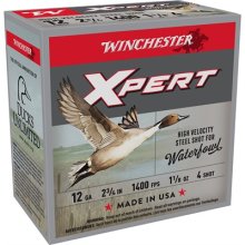 Winchester Xpert HV Steel 12ga 2.75\" 1-1/8 oz. #4 25/bx