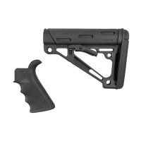 AR-15 FINGER GROOVE GRIP W/COLLAPSIBLE COMMERCIAL BUTTSTOCK