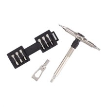 (image for) COMPACT RATCHET LOCKING HEX DRIVE WITH 15 BITS & BRACKET