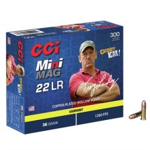 MINI-MAG HP AMMO 22 LONG RIFLE 36GR CPHP