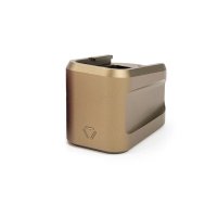 (image for) ALUMINUM EXTENDED MAG PLATE FOR GLOCK~G19 (9MM)