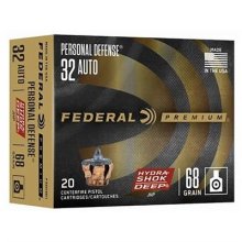 (image for) PERSONAL DEFENSE HYDRA-SHOK DEEP 32 ACP HANDGUN AMMO