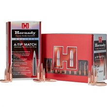 (image for) A-TIP MATCH 25 CALIBER ALUMINUM TIP BOAT TAIL RIFLE BULLETS