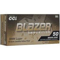 (image for) BLAZER BRASS HP 9MM LUGER HANDGUN AMMO