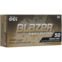 (image for) BLAZER BRASS HP 9MM LUGER HANDGUN AMMO