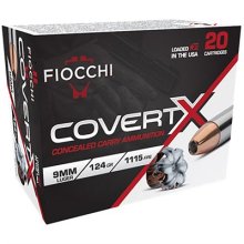 (image for) COVERTX 9MM LUGER JACKETED HOLLOW POINT HANDGUN AMMO