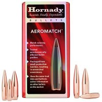 (image for) AEROMATCH 6.5MM/264 CAL .264" HOLLOW POINT BT RIFLE BULLETS