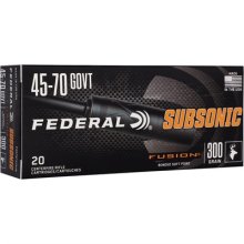 (image for) SUBSONIC 45-70 GOVERNMENT FUSION SOFT POINT RIFLE AMMO