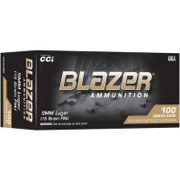 (image for) BLAZER BRASS 9MM LUGER HANDGUN AMMO