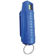 (image for) BLUE HEATER PEPPER SPRAY W/HARD CASE & KEY RING