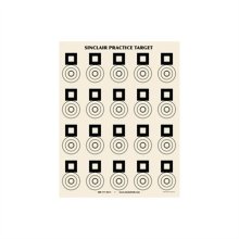(image for) SINCLAIR BENCHREST PRACTICE TARGET (25 PACK)