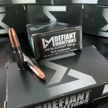 DEFIANT Munitions 300 AAC BLK 200 gr. TCX-S SUBSONIC 20 rnd/box