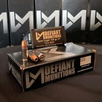DEFIANT Munitions 9 mm +P 125 gr. TCX9-SDH ALL COPPER 50 rnd/box