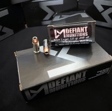 DEFIANT Munitions 9 mm 125 gr. DDM MATCH JHP +P 50 rnd/box