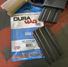 (image for) Duramag AR15 223/556 STAINLESS STEEL MAGAZINE 20 rnd BLK