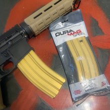 Duramag SPEED AR15 556 223 300 BLK MAGAZINE 30 rnd GOLD/BLK