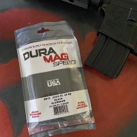 (image for) Duramag SPEED AR15 556 223 300 BLK ALUMINUM MAGAZINE 20 rnd BLK/ORG