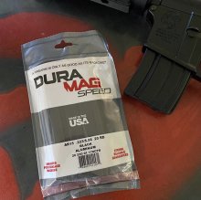 (image for) Duramag SPEED AR15 556 223 300 BLK ALUMINUM MAGAZINE 20 rnd BLK/ORG