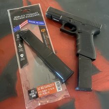 ETS GEN 2 Stick Magazine for ALL GLOCK 9mm 32 rnd. CARBON SMOKE