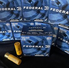 FEDERAL GAME LOAD HB 20 ga 2 3/4\" #5 LEAD H204-5 25 rnd/box