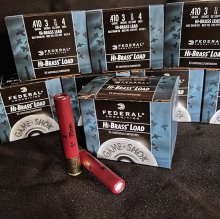 (image for) FEDERAL GAME SHOK .410 #4 LEAD 3\" 11/16 oz. H413-4 25 rnd/box