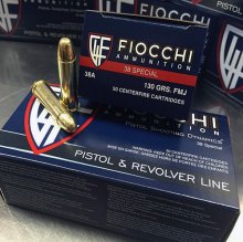 Fiocchi 38 Special 130 gr. FMJ 38A 1000 rnd/case