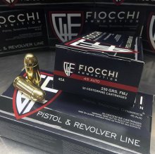 Fiocchi 45 ACP 230 gr. FMJ 45A 500 rnd/case