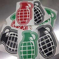 ASW Ammo Army PINEAPPLE GRENADE Decal