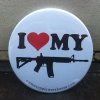 ASW Ammo Army I LOVE MY AR M4 BUTTON 2 1/4"