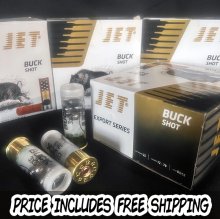 (image for) JET BRAND 12 ga 00 BUCK 9 Pellet 2 3/4\" 250 rnd/case FREE SHIP