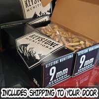 Keystone Munitions 9 mm SUBSONIC 147 gr. FMJ 1000 rnd/case