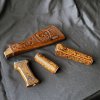 (image for) HAND CARVED WALNUT KHYBER PASS AKM AK74 FURNITURE SET #10