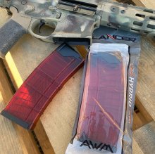 LANCER AR-15 M4 Magazine 30 rnd. L5AWM TRANSLUCENT RED