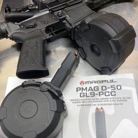 (image for) Magpul PCC ONLY 9mm D50 GL9-PCC DRUM Magazine Black 50 rnd.
