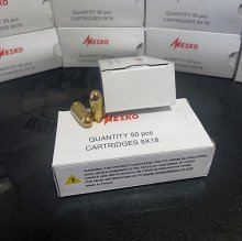 MESKO 9x18 mm Makarov 93 gr. BRASS FMJ 1000 rnd/case