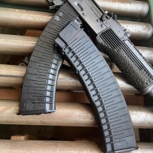(image for) ORIGINAL Molot RIBBED BLACK AK 74 RPK Magazine 45 rnd. Grade NOS
