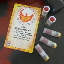 (image for) PHOENIX RISING SLUG & BUCK 12 ga 2 3/4\" 5 rnd/pack