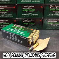 Piney Mountain 22 LR GREEN TRACER 40 gr. LRN 500 rnd/brick