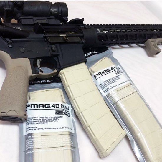 Magpul AR15 M4 Magazine M3 Black 40 rnd. NO WINDOW - Click Image to Close