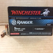 (image for) Winchester Ranger T series 9mm 147 grn JHP 50 rnd box
