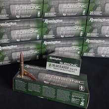 REMINGTON 300 AAC BLK 220 gr. SUBSONIC #28430 OTFB 20 rnd/box