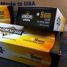 Armscor USA 9 mm 124 gr. FMJ 1000 rnd/case