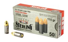 (image for) CENT ARMS STER 9MM 115GR FMJ 50/1500