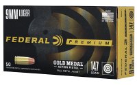 FED GLD MDL ACT 9MM 147GR FMJ 50/500