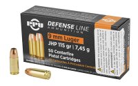 PPU 9MM JHP 115GR 50/1000