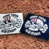(image for) ASW Ammo Army DEATH HEAD LOGO 3x3 BANNER - WHITE