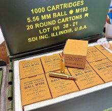 (image for) SDI IMPORTED 5.56 NATO M193 55 gr. FMJBT 1000 rnd/can
