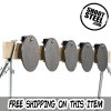 (image for) SHOOT STEEL 3/8" AR500 SPEED RACK (5) 8" Static Plates