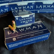 Speer LAWMAN 40 S&W 165 gr. TMJ #53955 1000 rnd/case