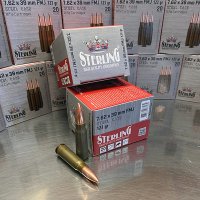(image for) STERLING SC 7.62x39 123 gr. FMJ LACQUER STEEL CASE 1000 rnd/case